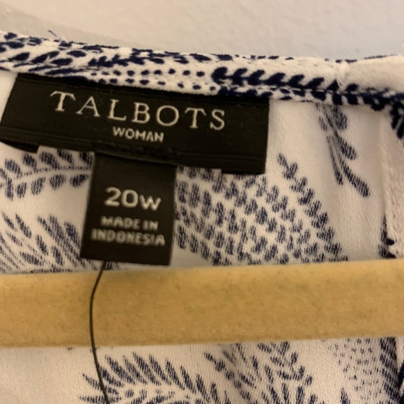 Talbots Wrinkle Free Blouse sz 20W - Picture 5 of 7